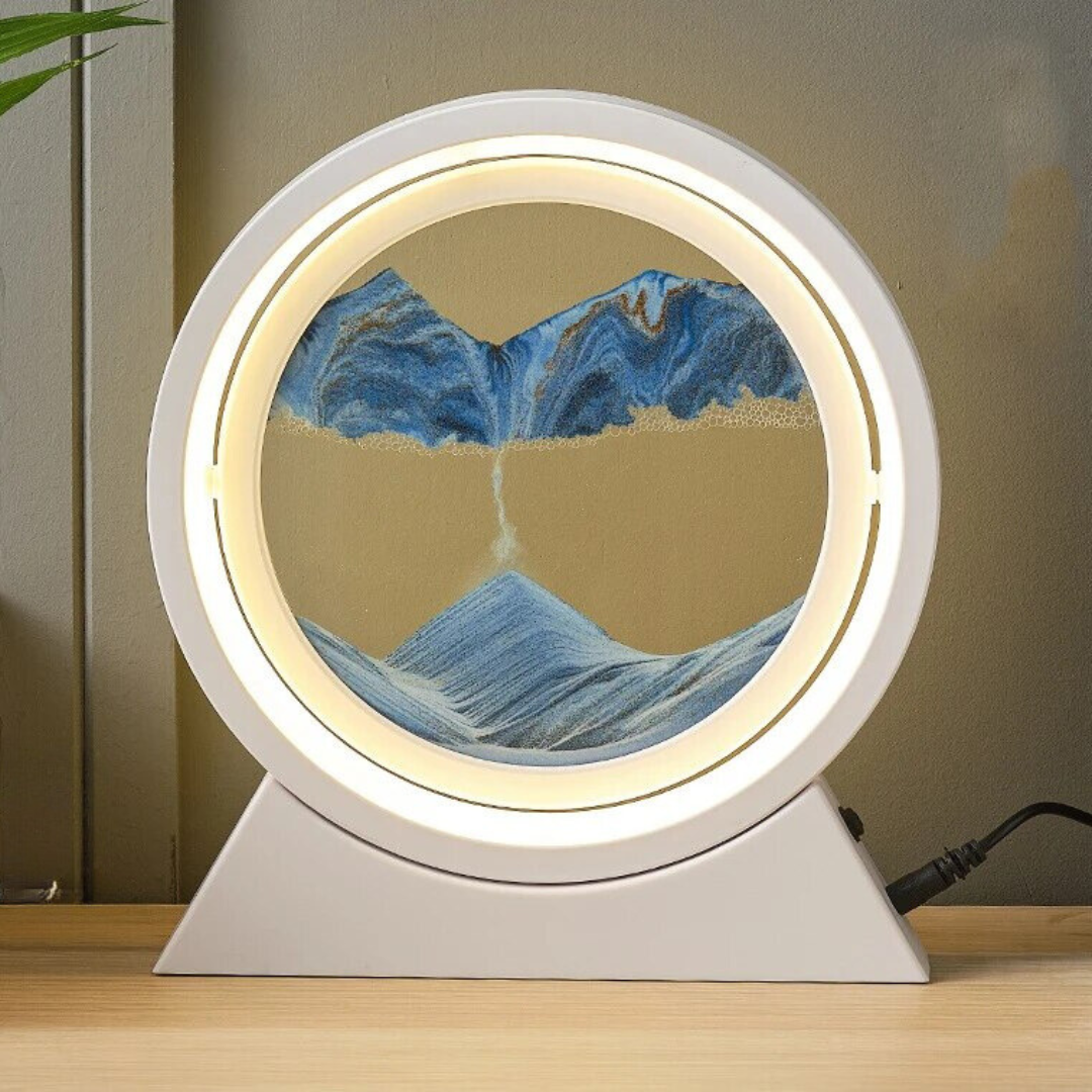 Sand Art LED Table Lamp - Full Moon