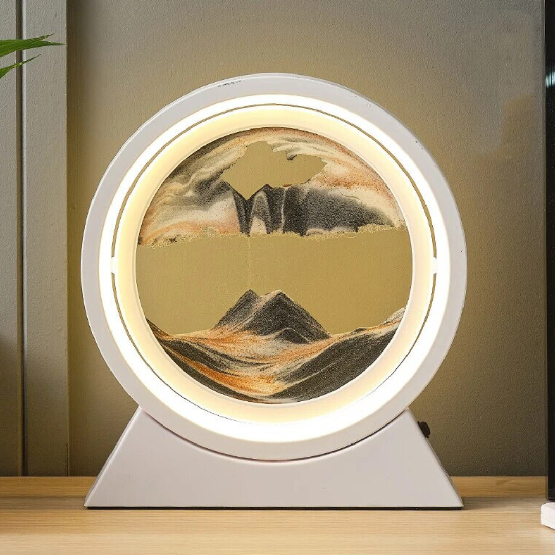 Sand Art LED Table Lamp - Full Moon