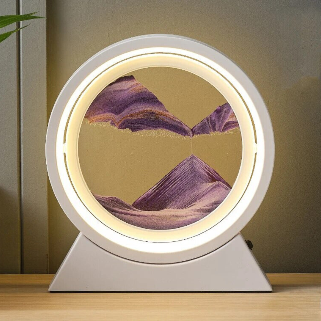 Sand Art LED Table Lamp - Full Moon