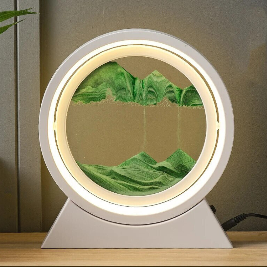 Sand Art LED Table Lamp - Full Moon