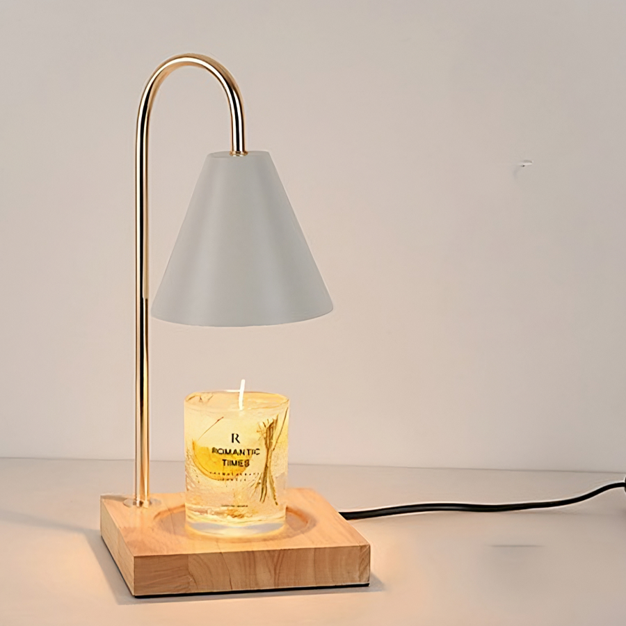 Candle burning hot sale lamp